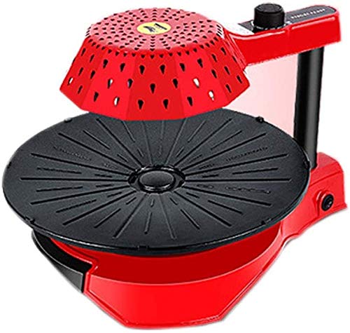 Rauchfreier tragbarer 3D-Infrarot-Grill mit tragbarer Platte und Antihaftplatten Grill-Tischgrill mit großem Öltank Rot-rot Improve