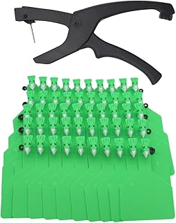 50 pcs TPU Blank Z Tags One-Piece Cattle Ear Tags Plastic Animal Identification Tag