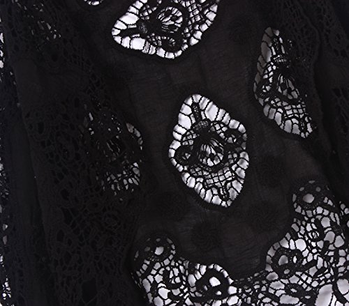 Image of JASTIE Women Open Stitch Cardigan Boho Sleeveless Hippie Summer Hollow Out Solid Crochet Vest