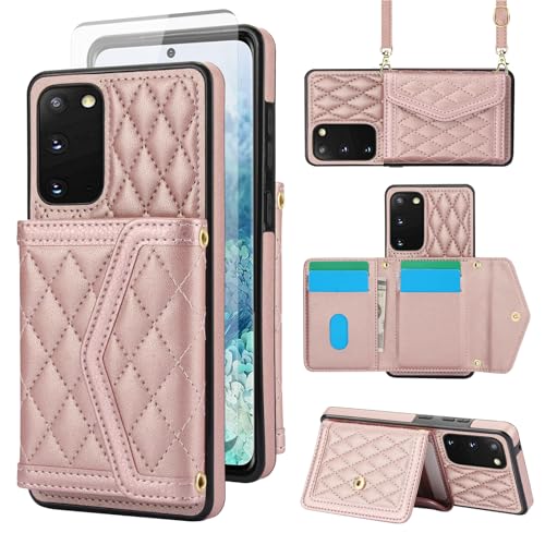Coque Samsung S20 5G avec bandoulière pratique pour libérer vos mains lors de vos sorties, Or