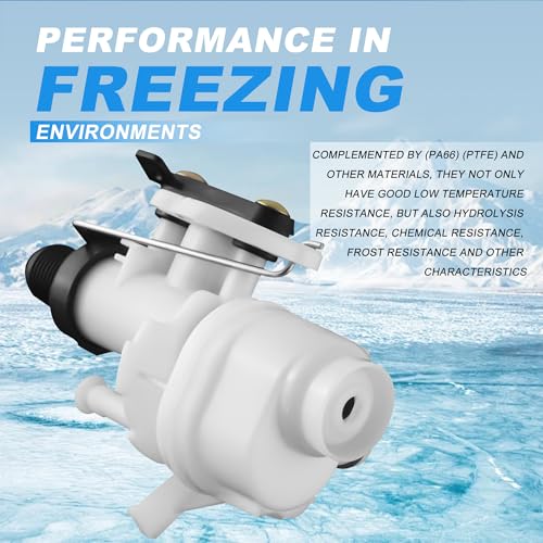 Image of 31705 31688 31687 31653 RV Toilet Water Valve kit- Freeze Resistance & Leakage-Resistant RV Toilet Parts for Thetford Aqua-Magic V High and Low by Vypart (Pack of 2)