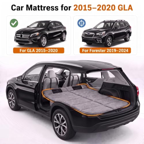 Image of Car Mattress for GLA 2015-2020, Upgraded Non-Inflatable Thickened Foam SUV Car Camping Mattress, Foldable Trunk Sleeping Pad Car Bed Mattress for Road Trips Camping Travel