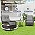 ASJMR 10 Pieces Patio Furniture Set with 2 Swivel Chairs Patio Furniture Outdoor Sectional Sofas with 55000 Gas Fire Pit Patio Conversation Set w/7 Cushions-Gary