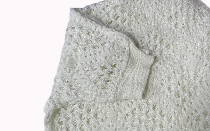 Image of NASKY Womens Crochet Top Summer Fashion 2026 - Sexy 3 /4 Batwing Sleeve Knit Sweater