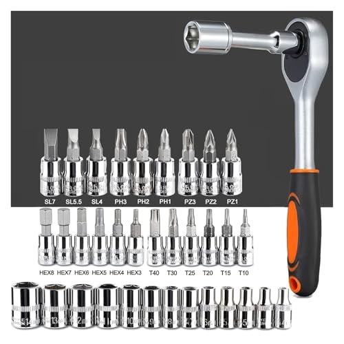 Kit combinado de herramientas 46 piezas con carraca y dados miniatura 2