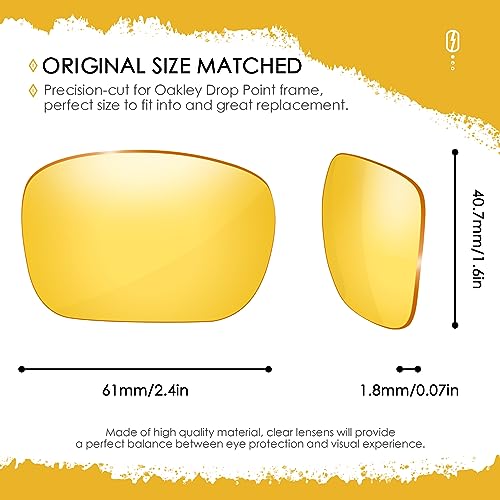 Image of ANSI Z87.1 Replacement Lenses For Oakley Drop Point OO9367 Sunglasses