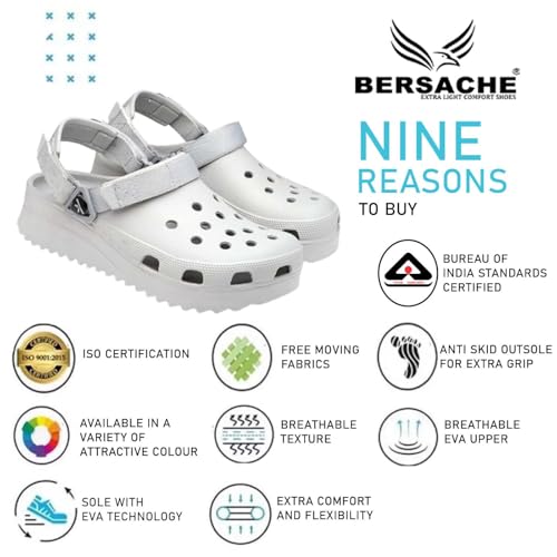 Image of BERSACHE Extra Soft Classic Casual with Regular wear with Ultra Soft & Flexibility Technology Clog for Men's /Boy's Beige