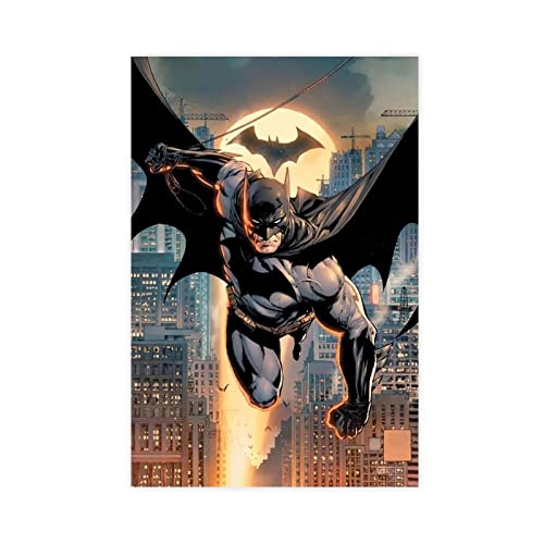 RIPEX Cooles Comic-Buch, Batman, Leinwand-Poster, Wandkunst, Dekoration, Bild, Gemälde für Wohnzimmer, Schlafzimmer, Dekoration, ohne Rahmen, 20 x 30 cm