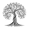 Exquisite Celtic Life Tree Silhouette Vinyl Art Sticker 67.2x68.8cm Wall beautification Black #1