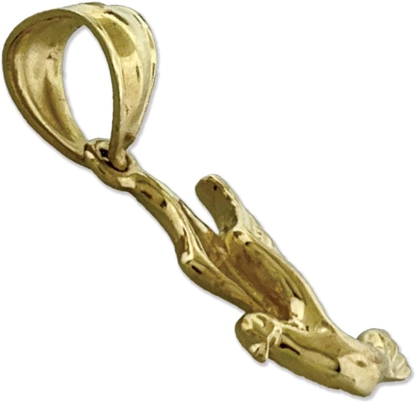 14K Gold Flying Dove Charm