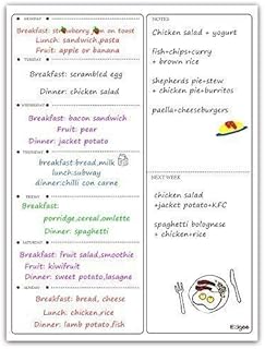 Ezigoo Planning Hebdomadaire Magnétique – Calendrier Magnétique pour Frigo-Calendrier Magnétique Blanc Effaçage avec Chiffon Humide 30x40cm Planning Magnétique Semainier