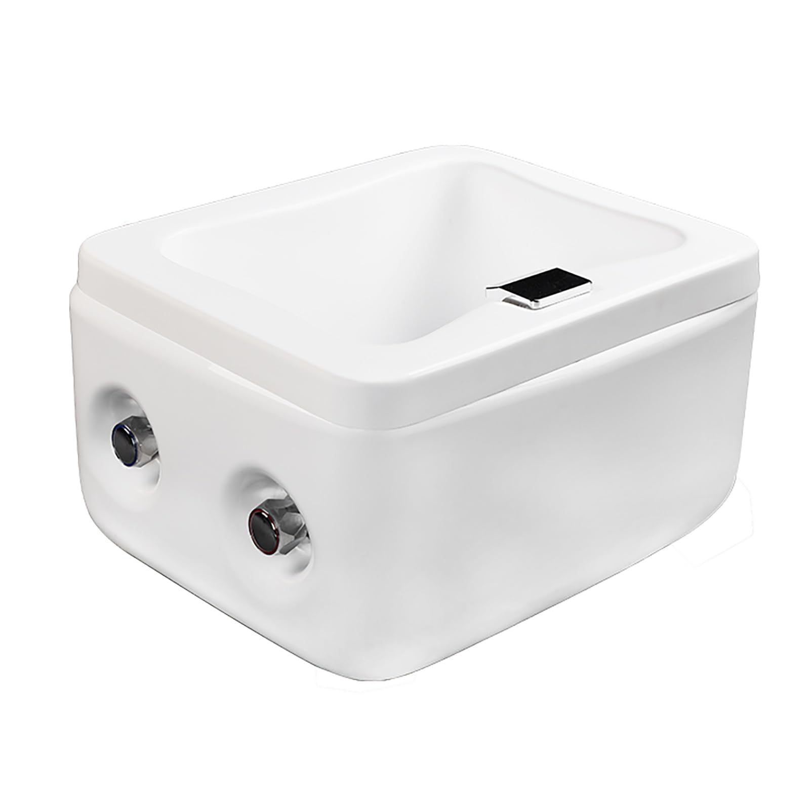 LHXLSH Foot Bath Acrylic Footbath Spa Portable Foot Spa Bathtub, Pedicure Foot Spa, with Square Waterfall Outlet, for Home Spa Treatment Foot Bath Basin