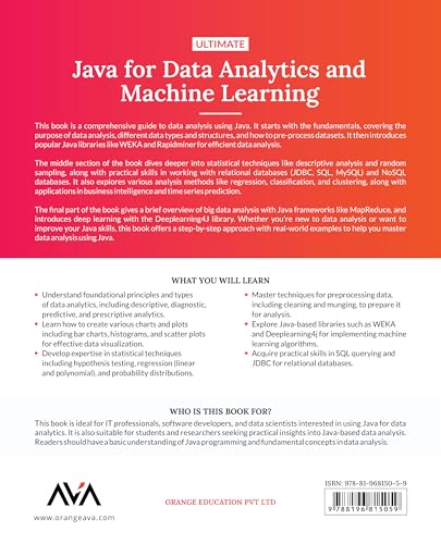 Image of Ultimate Java for Data Analytics and Machine Learning: Unlock Java's Ecosystem for Data Analysis and Machine Learning Using WEKA, JavaML, JFreeChart, and Deeplearning4j