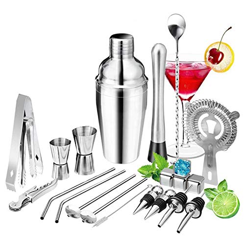Kit Bartender 22 Piezas Coctelera y Herramientas Bar miniatura 2