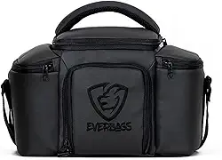Bolsa Térmica Porta Marmita Fitness Top Black Luxo Academia Dieta