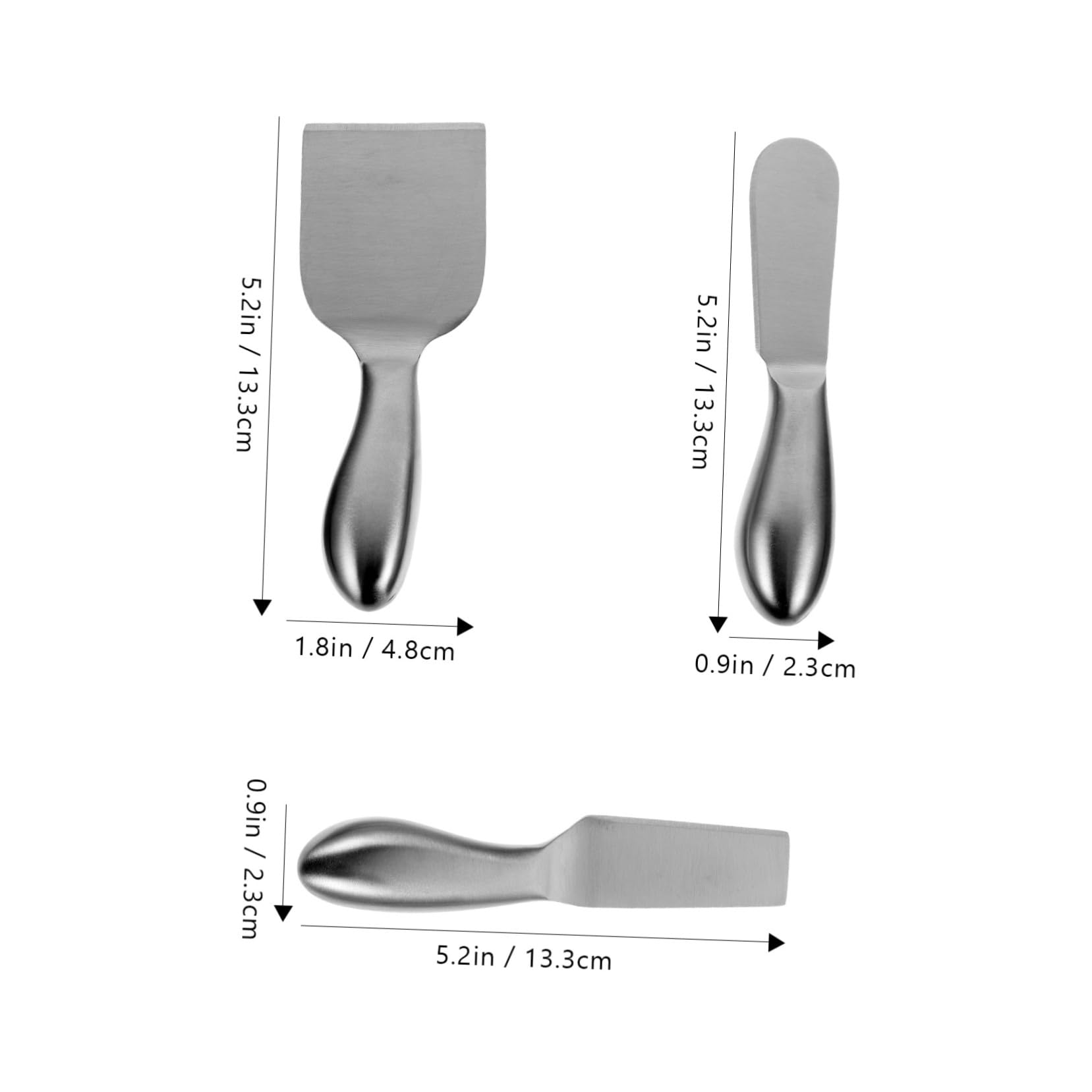 COLLBATH 1set Stainless Steel Cheese Cutting Tools Versatile Utensils for Spreading Slicing and Cutting Cheese Butter and Jam for Home Kitchen and Restaurant Use