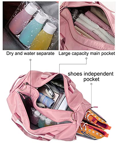 Women Shoulder Bag Travel Bag Sport Duffels for Women Outdoor Sports Fitness Yoga, Black, One Size3