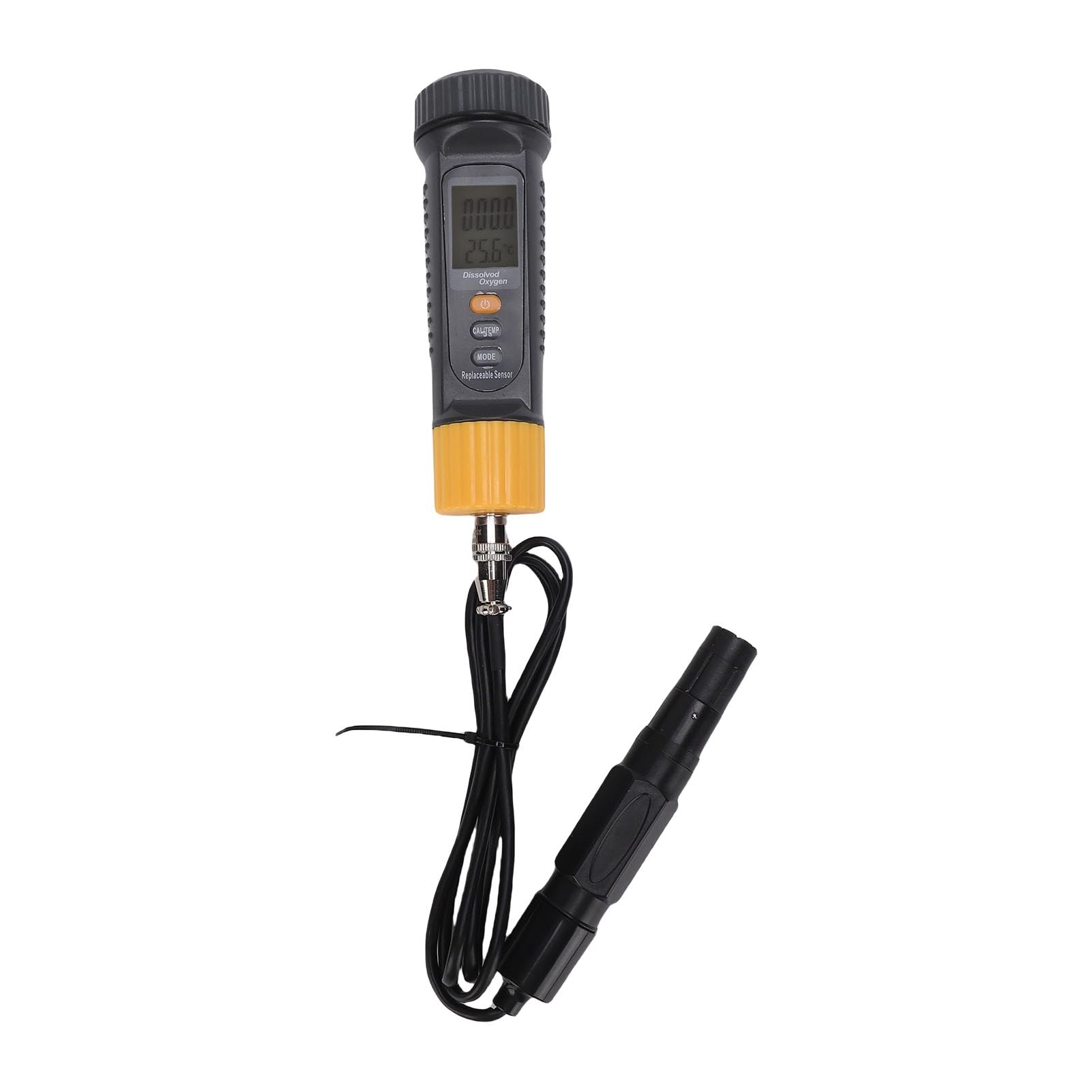 Misuratore di Ossigeno Disciolto DO Teste, Sensore Ad Alta Precisione con LCD Retroilluminato, Blocco Dati per Test Dell’acqua di Stagni, Vasche per Pesci, Acquari e Idropo