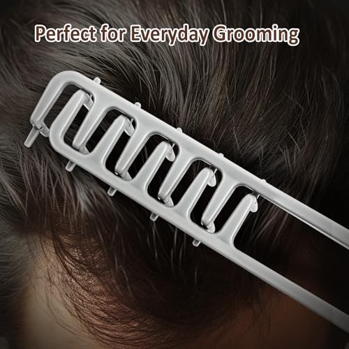 Peine Texturizador para Hombre, Dientes Anchos, Negro miniatura 6