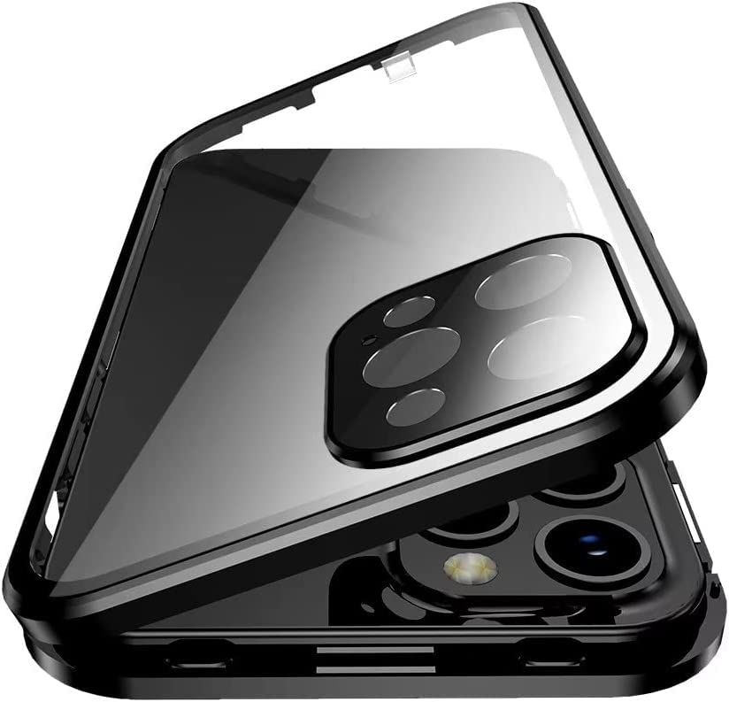 iPhone 15 Pro用ケース アルミバンパー クリア マグネット固定 Amazon.co.jp: ロック機能 iPhone15 Pro Max ケース カメラ保護
