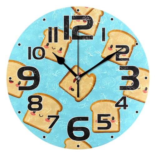Reloj de pared redondo silencioso de 10 pulgadas miniatura 1