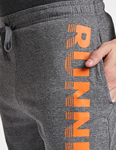 Image of Chromozome Men's Track Pants (N-169 Running Shorts Charcoal M) + (N-169 Running Shorts Black Medium)