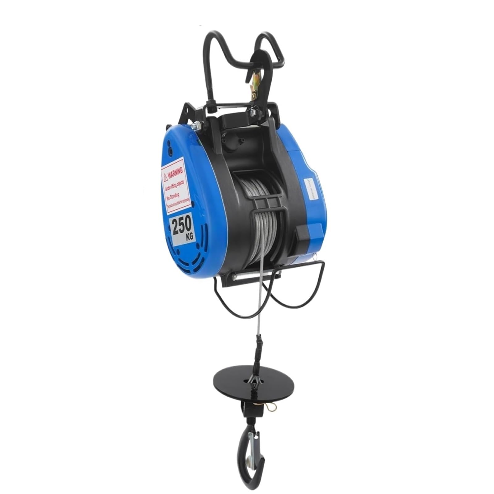 1500W 230V tragbare elektrische Seilwinde, 30m Draht IP40 Kleinkran mit drahtloser Fernbedienung