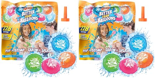 Juguetes acuáticos Nerf Better Than Balloons con 228 cápsulas de agua para jardín