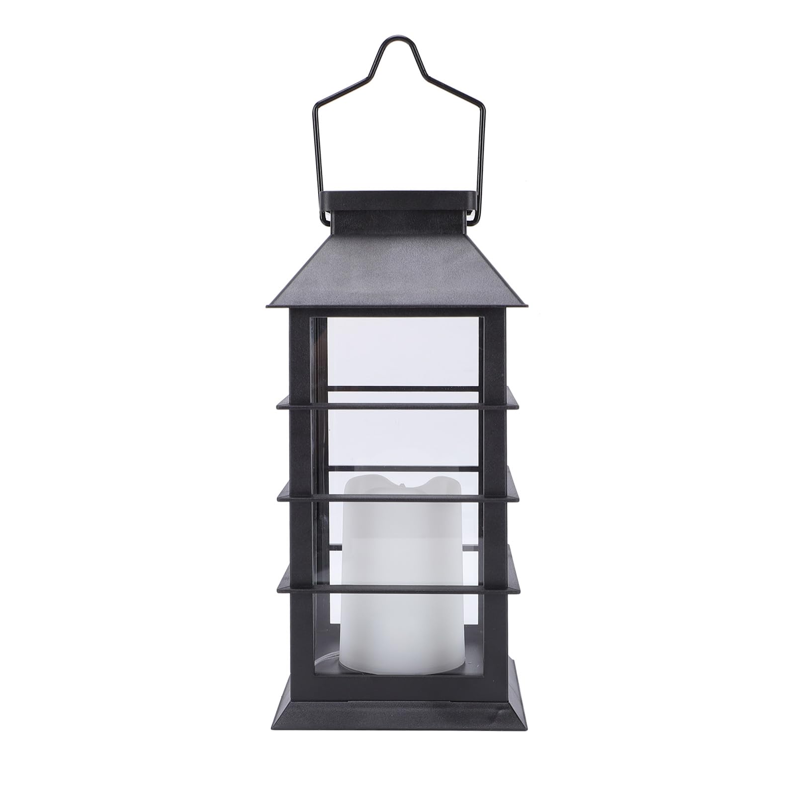 Lanterne Solaire LED de Jardin, Flamme Scintillante Décorative
