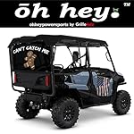 Oh-Hey-Thin-Blue-Line-UTV-Rear-Dust-Screen-Fits-Kawasaki-KRX2-by-Oh-Hey-PowerSports