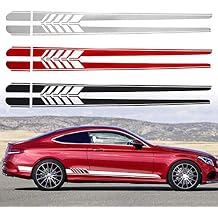 225 * 11.5CM Car Body Stripe Sticker Decal Side Skirt Vinyl Racing Car Long Stripe 1 Pair