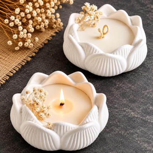 Glow Getter Ceramic Lotus Urli Candle | Reusable Ceramic Urli | S...