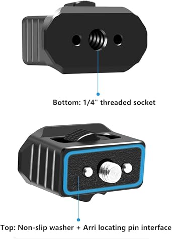 Camera Quick Release Plate Rapid Connect Adapter w 1/4