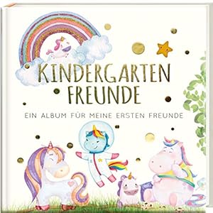 Kindergartenfreunde – EINHORN: ein Album für meine ersten Freunde (Freundebuch Kindergarten 3 Jahre) PAPERISH® Gebundene Ausgabe – 1. Februar 2021