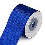 Blue Grosgrain Ribbon Ribbon for Crafts, 1-1/2 Inch Wide 10 Yards Fabric Ribbon for DIY Gift Wrappin