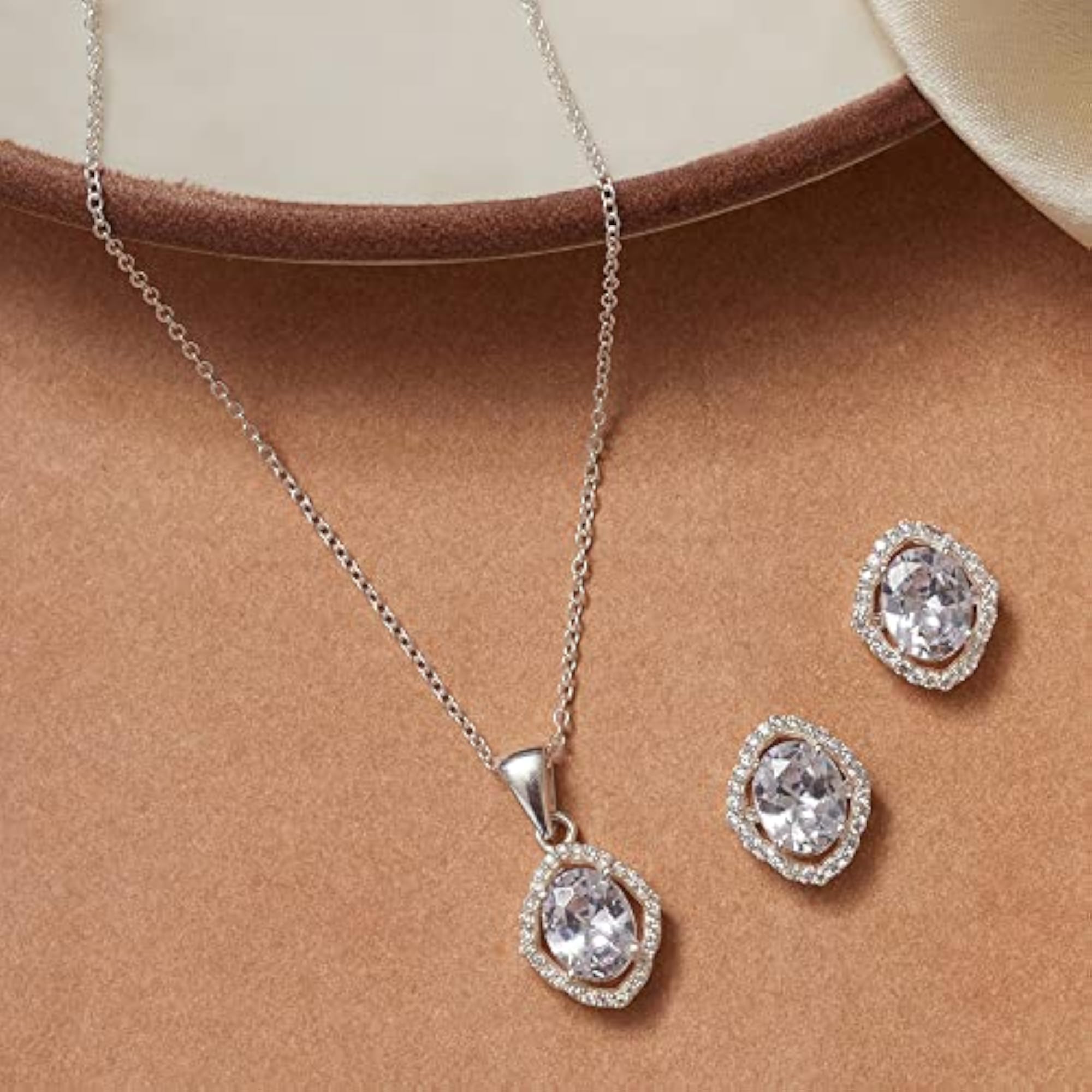 925 Silver Oval Box Set