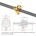 Industrial Lead Screw 3D Printer T8 T-Type Screw Stepper Motor Screw Set Vertical Kit, 100 200 350 600mm Length Lead 8mm Linear Sliding Table Set(300MM)