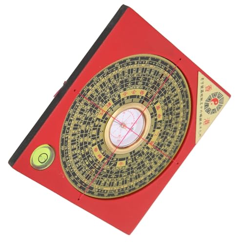 Brújula Feng Shui china Luo Pan de metal y plástico miniatura 6