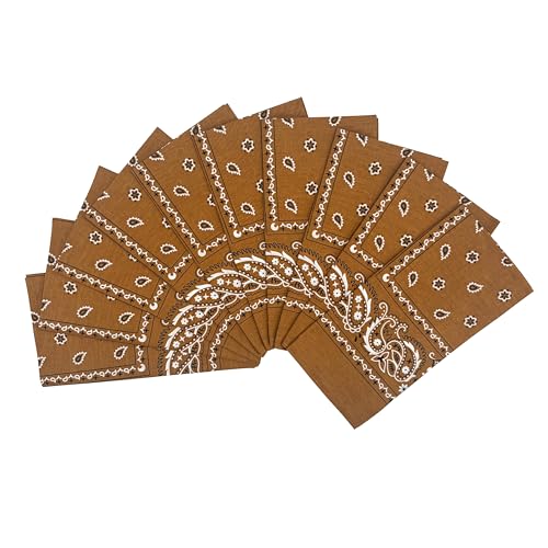 Image of Vamqor 100% Cotton 10 Pack Fine Bandanas