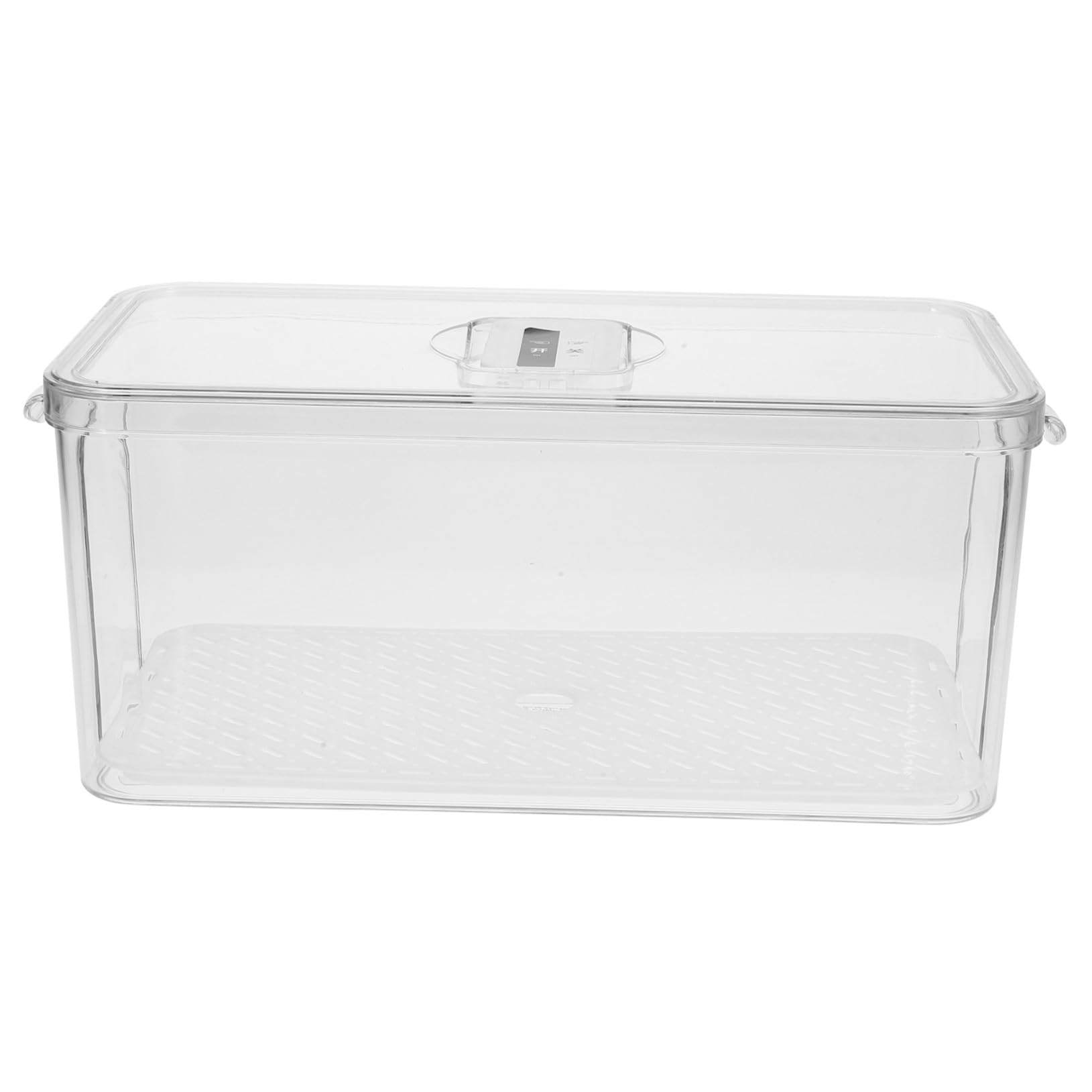 Caja de Almacenamiento Apilable con Bandeja de Drenaje para Refrigerador | Pet y Pp Reutilizables, Diseño para Alimentos y Carne, Organización Fácil con Tapa, Uso en Congelador