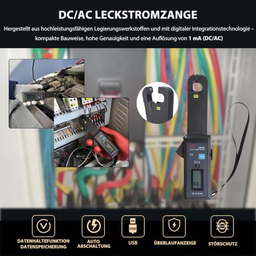 Image of EITAI6000B DC /AC Leakage Low Current Clamp Meter, 1mA Resolution, 0mA-60A, Φ0.7inch /18mm, Manufacturer Direct Sales, Non-Contact Clamp Meter