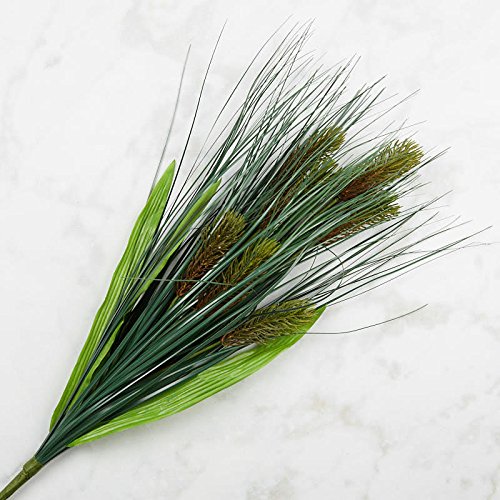 Factory Direct Craft Artificial Fuzzy Bloom Summer Wheat Grass Bush (Size: 26