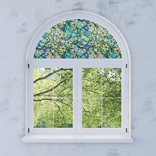 Autotech Park Precut Custom Arched Window Film, Orchid Design, Up To 64 Inches Diameter And 33 Inches Height #TOP2