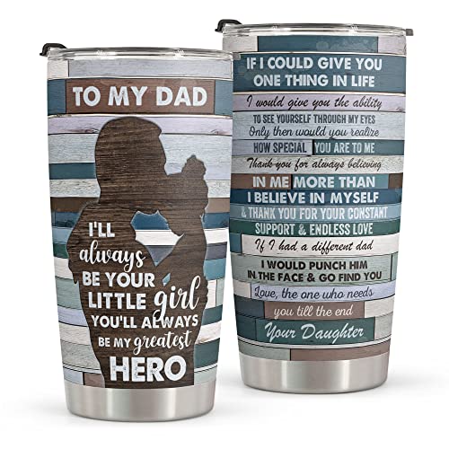 Macorner Gifts For Dad - Stainless Steel Vintage Tumbler 20oz - Birthday, Fathers Day & For Dad, Stepdad