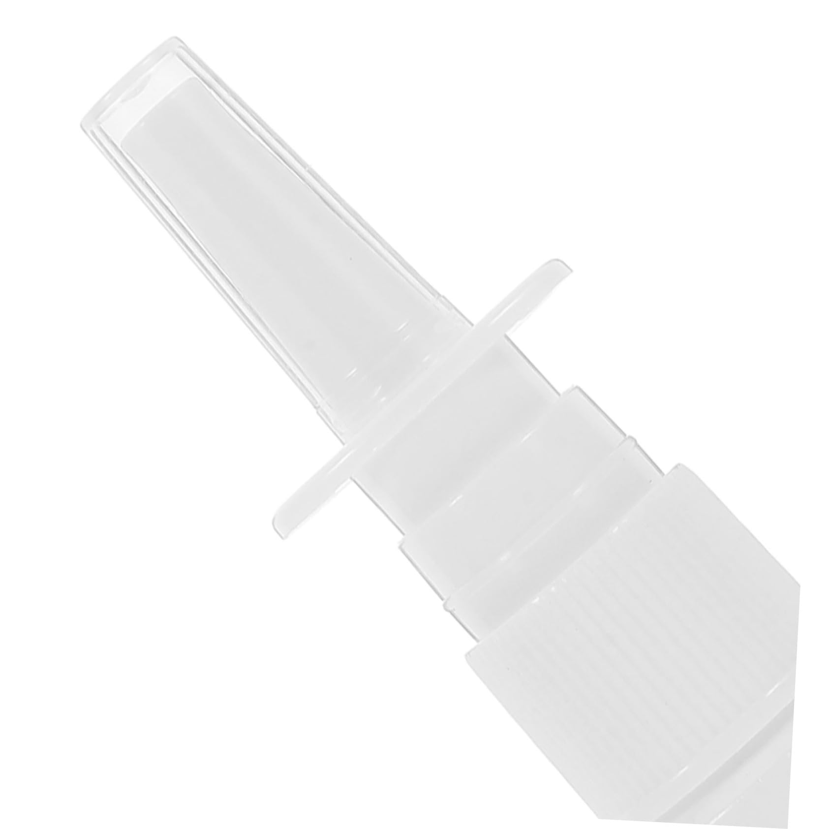 200 Stück Nasenspray Nachfüllflasche 10ml Weiße Sprühflasche aus Pe Wiederbefüllbar und Tragbar für Outdoor und Reisen mit Klarem Schutzdeckel