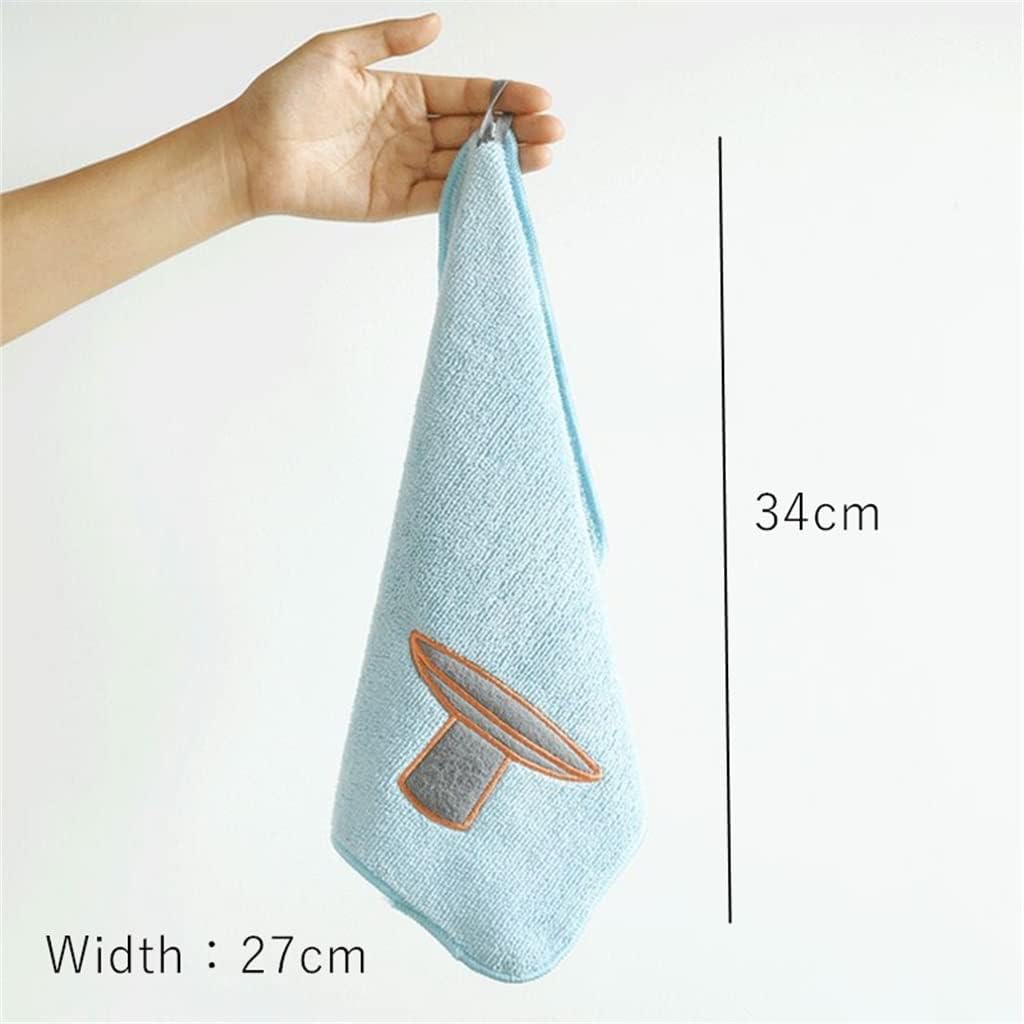 4 Pieces of Kitchen Hanging Dishcloths Absorbent Scouring Pads Rags Towel for Household Use