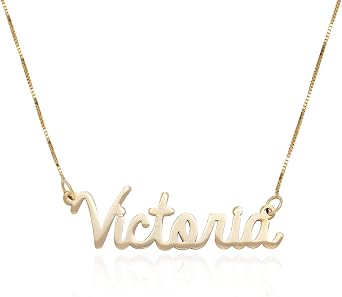 MYKA   Personalised Name Necklace for Woman   Custom Any Name Jewellery   Nameplate Gift for Mum Pendant for Mother