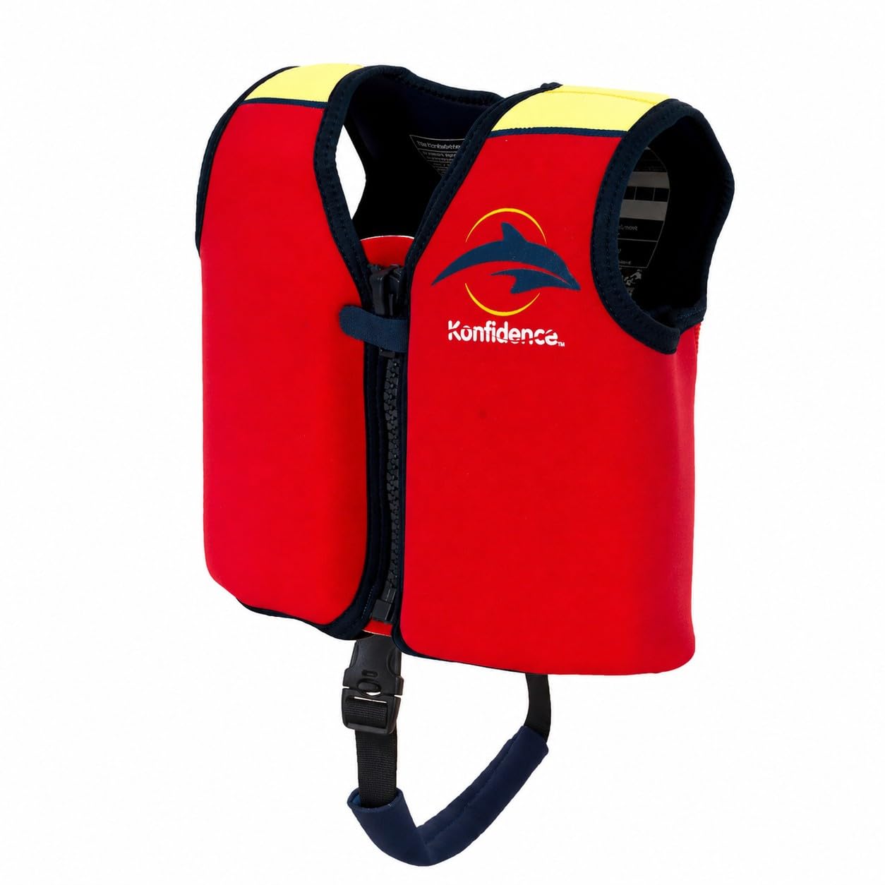 Konfidence Premium Swim Vest β For Baby, Toddler & Kids Up to 12 Years - UKCA/CE & Swim School Approved with Adjustable Buoyancy Ideal for Learning to Swim (Original Red, YS (6-9 Years))