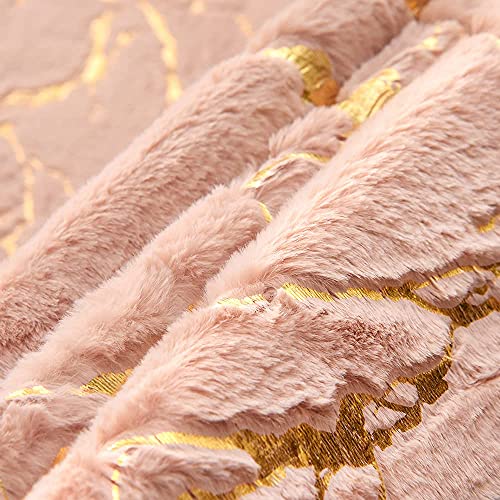 Btargot Soft Metallic Nursery For Princess Prince Castle Play Modern Colorful Abstract Area Rugs Anti-Skid Fluffy Rectangular Plush Velvet Home Decorative Carpet Throw Rug(Pink 5 * 8Ft) #TOP7