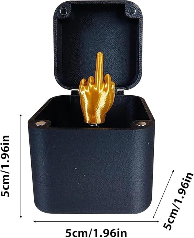 Coffret Cadeau Surprise - Doigt D'Honneur - 50mm - Imprimé En 3D - Pour Enfants à Partir De 3 Ans - Beaux-Arts Et Loisirs Créatifs